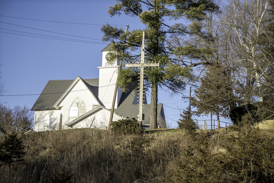 Cross and Church on the Hill photo