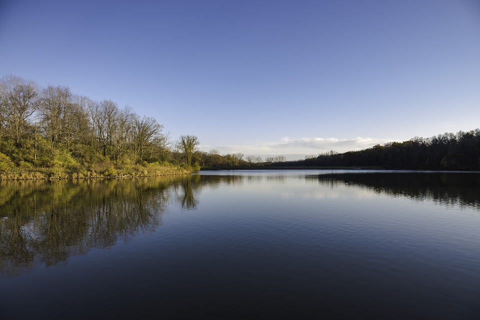 Lake Le Aqua Na State Park landscape in Illinois