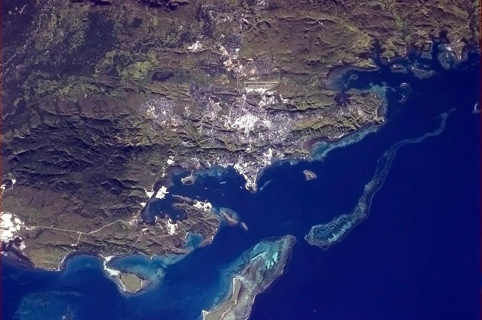 Satellite Image of Port Moresby, New Guinea