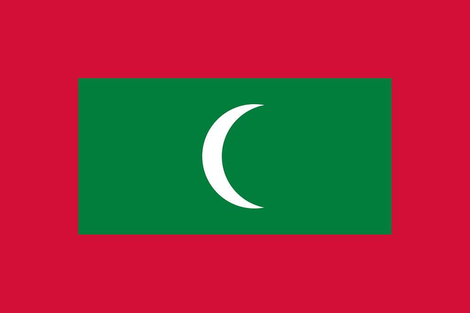 Flag of the Maldives