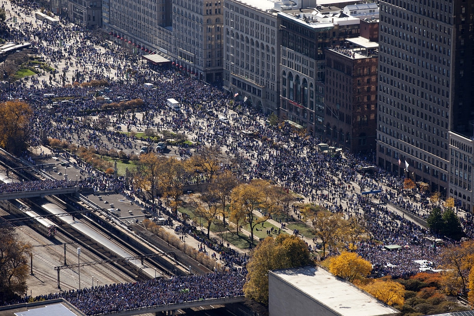 World Series Rally in Chicago
