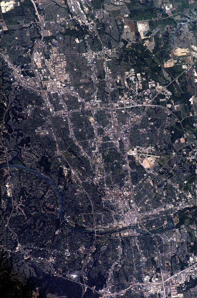 Austin, Texas from the International Space Station