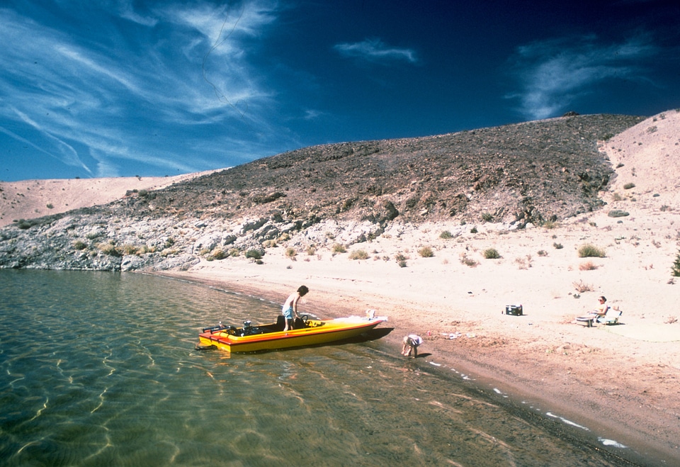Canoeing on Lake Mead, Nevada