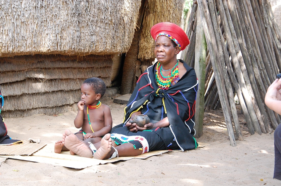 Portrait village woman