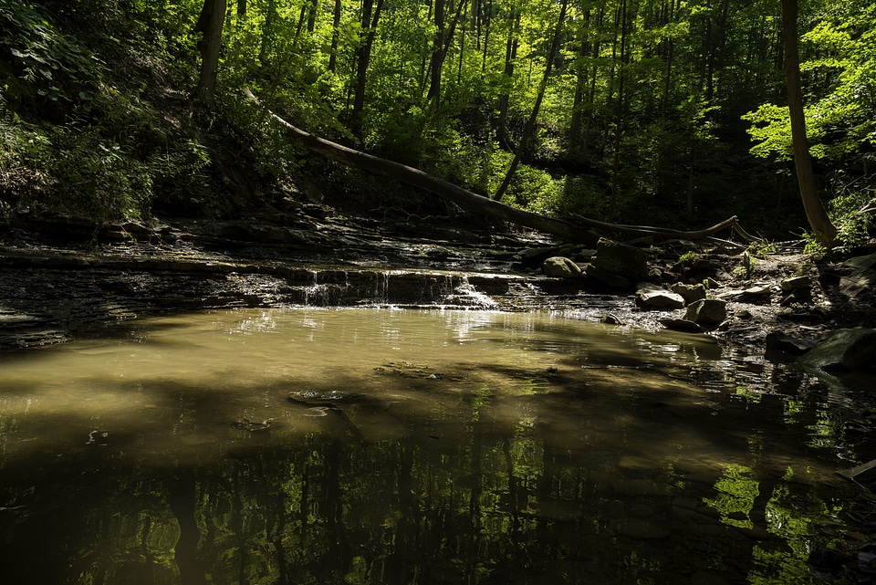 Landscape of the Cayuhoga River at Cayuhoga River National Park, Ohio