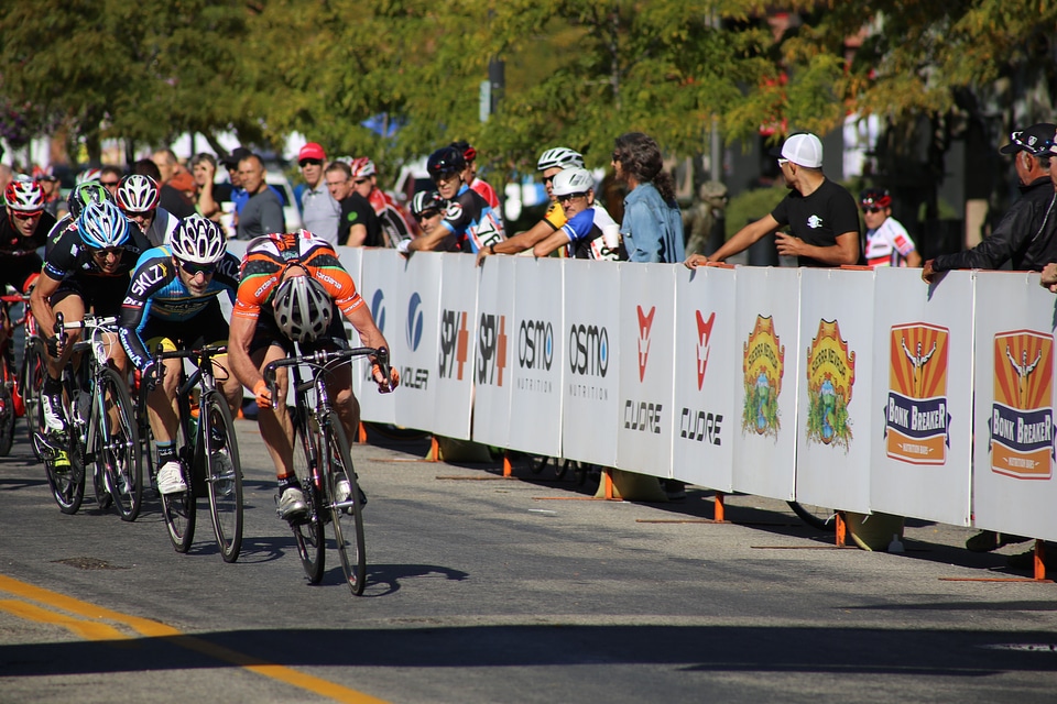 Bike cyclist competition