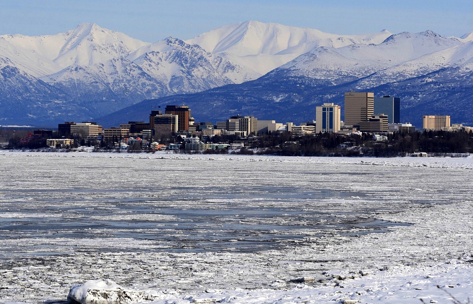Anchorage Skyline in Alaska