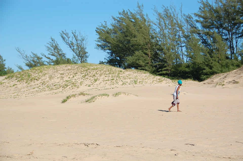 Beach indian ocean woman