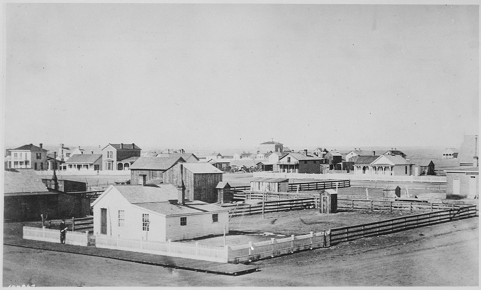 Cheyenne Cityscape in 1876, Wyoming