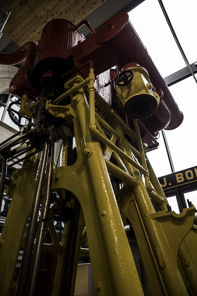 Engine of a large ship in Duluth, Minnesota