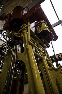 Engine of a large ship in Duluth, Minnesota