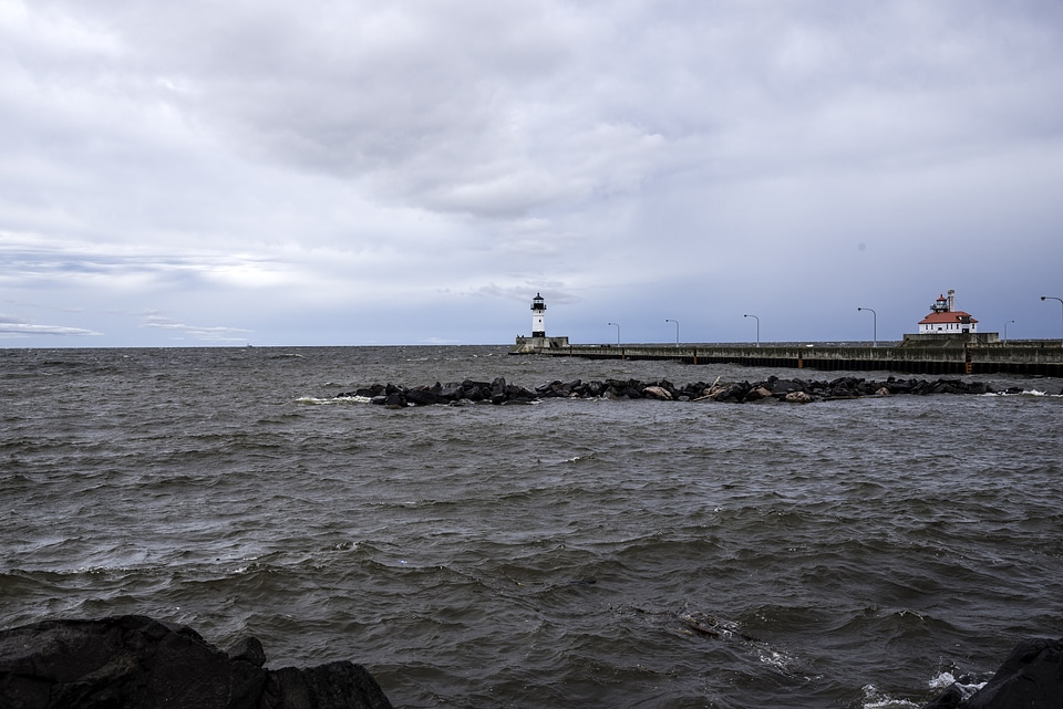 Lighthouse on Lake Superior in Duluth, Minnesota