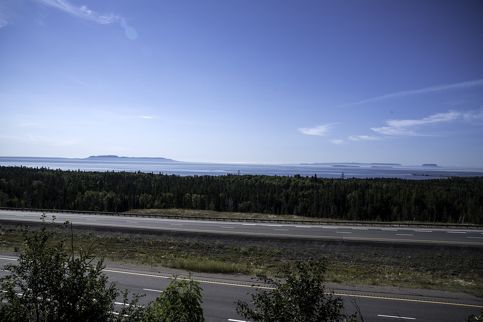 Lake and Sleeping Giant from Terry Fox Lookout near Thunder Bay, Ontario