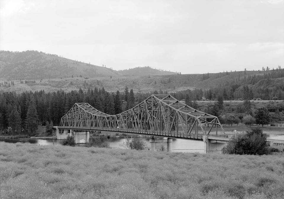 Spokane bridge landscape in Washington