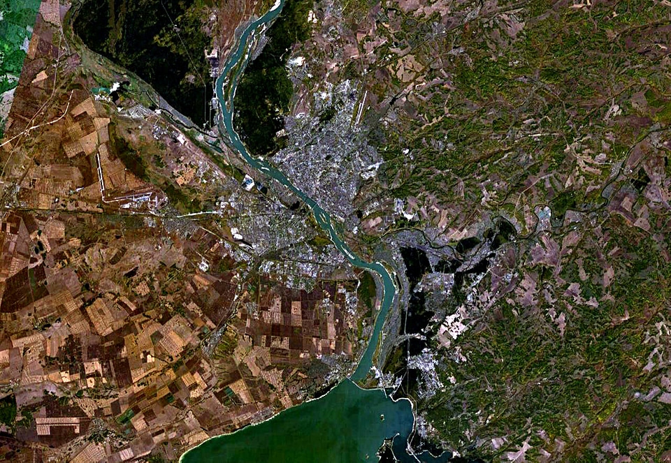 Satellite Image of Novosibirsk, Russia