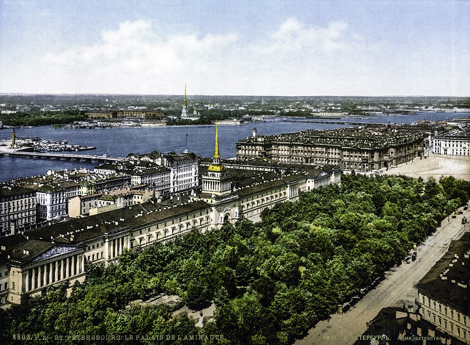 Saint Petersburg Admiralty in Russa in 1900