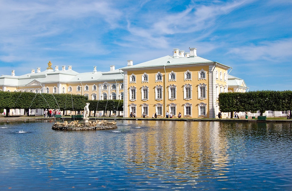 Building Across the Water in Saint Petersburg, Russia
