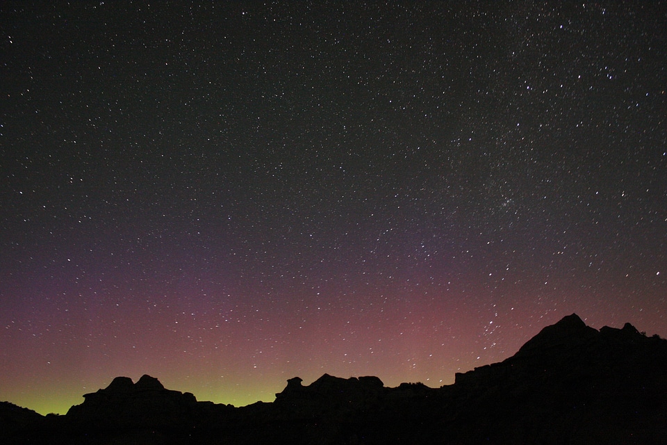 Starry Skies over the Hills in Theodore Roosevelt National Park