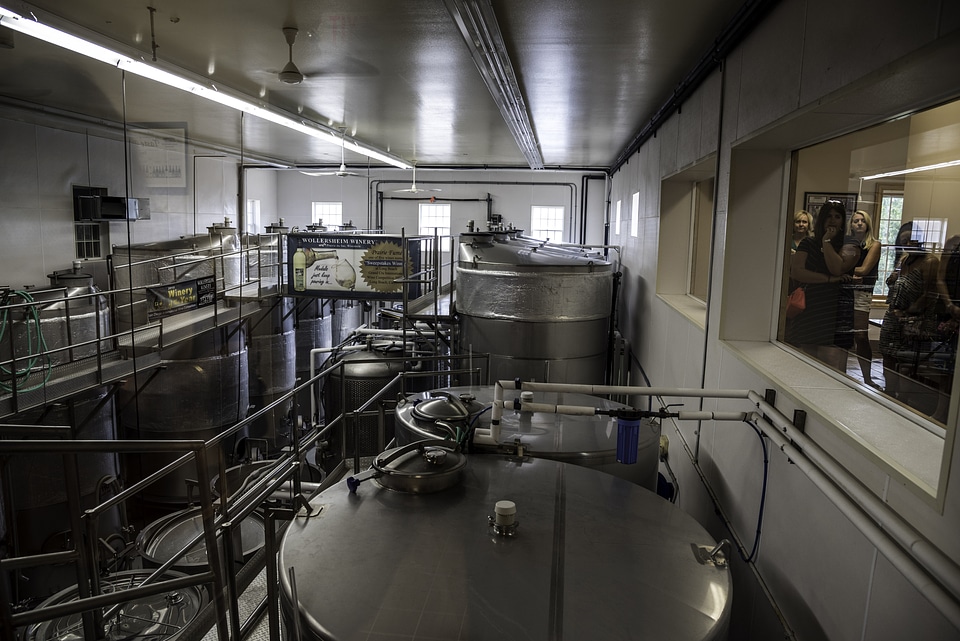 Wollersheim Winery Fermentation Room in Wisconsin