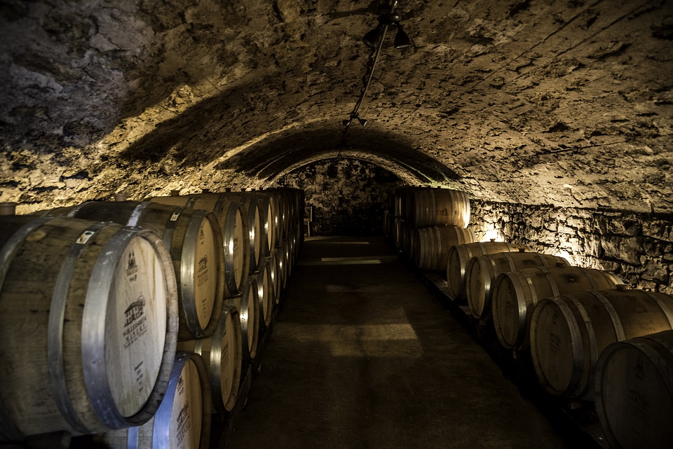 Wine aging room at Wollersheim Winery, Wisconsin
