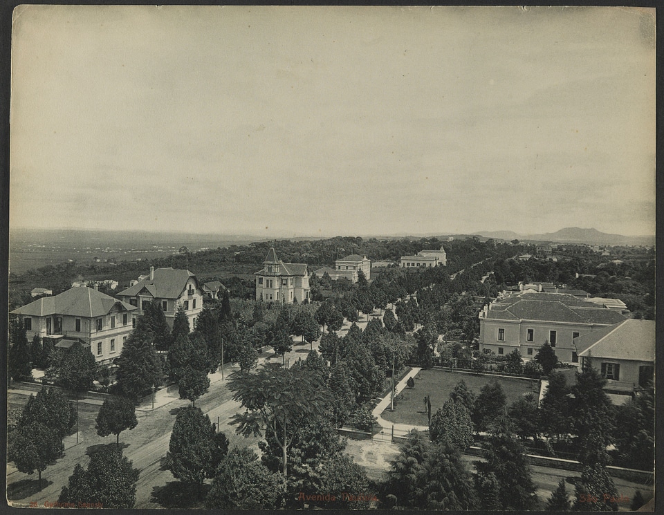 Paulista Avenue in 1902 in Sao Paulo, Brazil