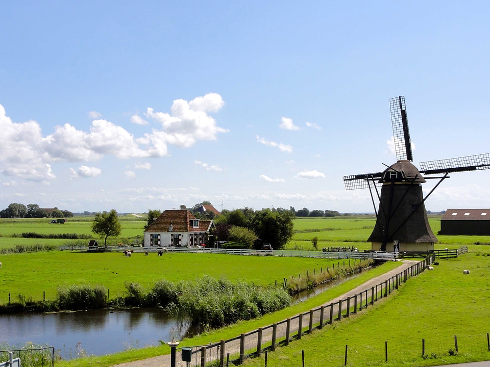 Friesland landscape in the Netherlands