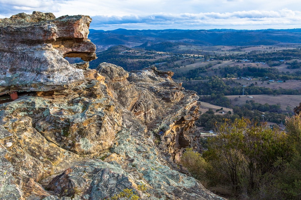 Hassans Walls landscape in New South Wales, Australia