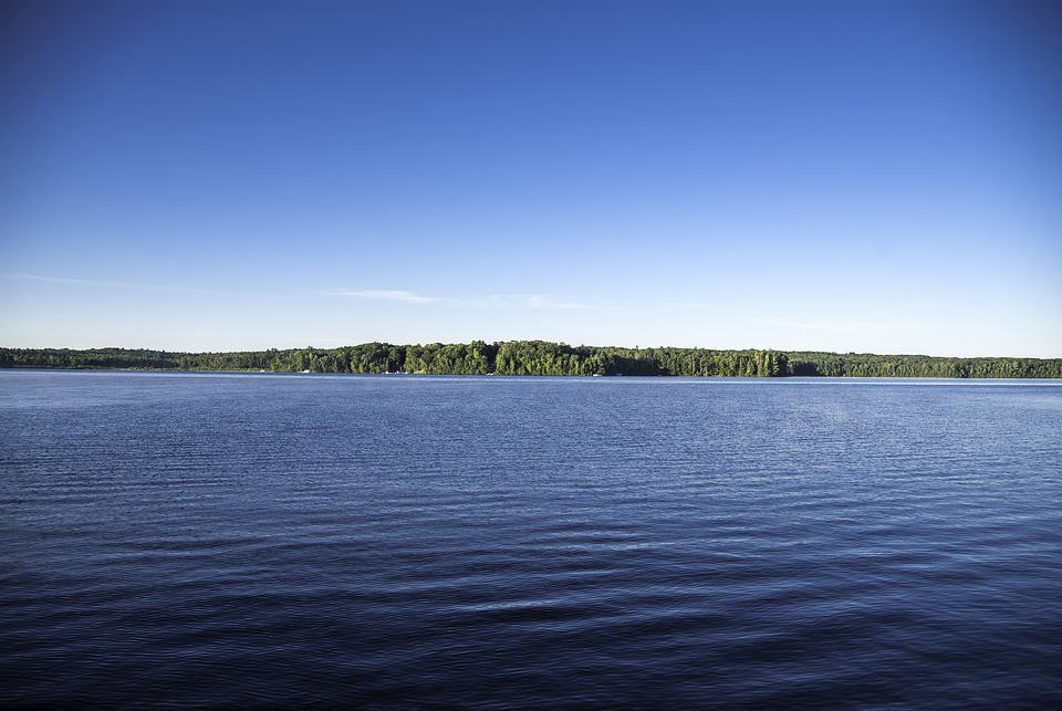 Blue lake Waters in Chequamegon National Forest, Wisconsin