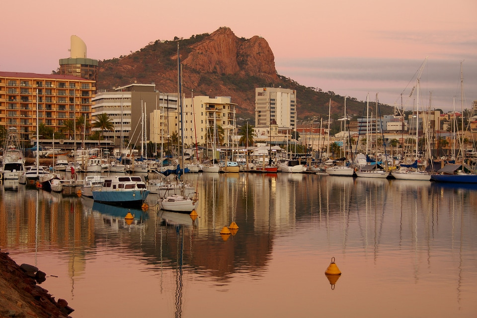 Looking at the landscape in Townsville, Queensland, Australia