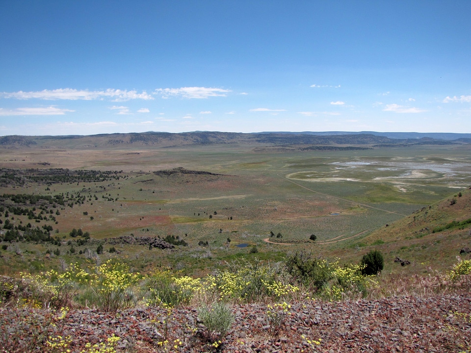 Valley landscape in Barrel-Springs Backcountry
