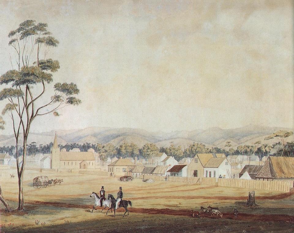 Adelaide Northern Terrace in 1839, Southern Australia