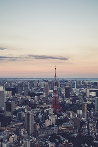 Skyline and City View of Tokyo photo