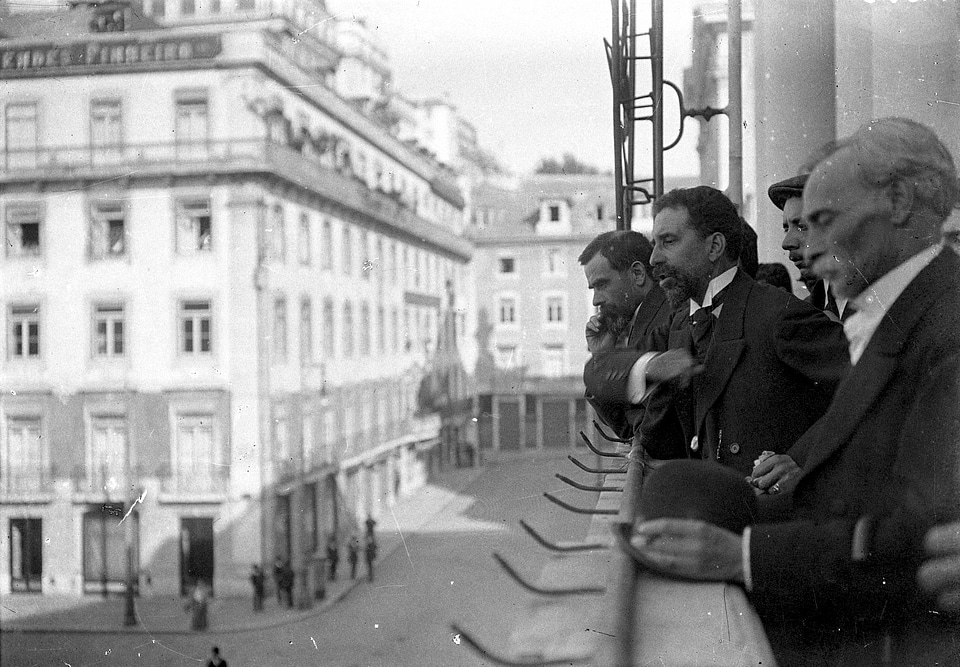 Proclamation of the Portuguese republic in Municipal Square of Lisbon