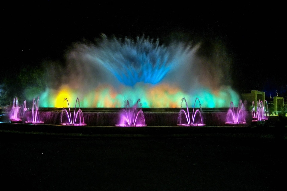 Magic Fountain of Montjuic in Barcelona, Spain