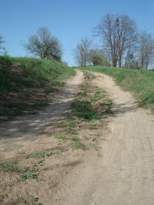 Field path farm track country lane photo