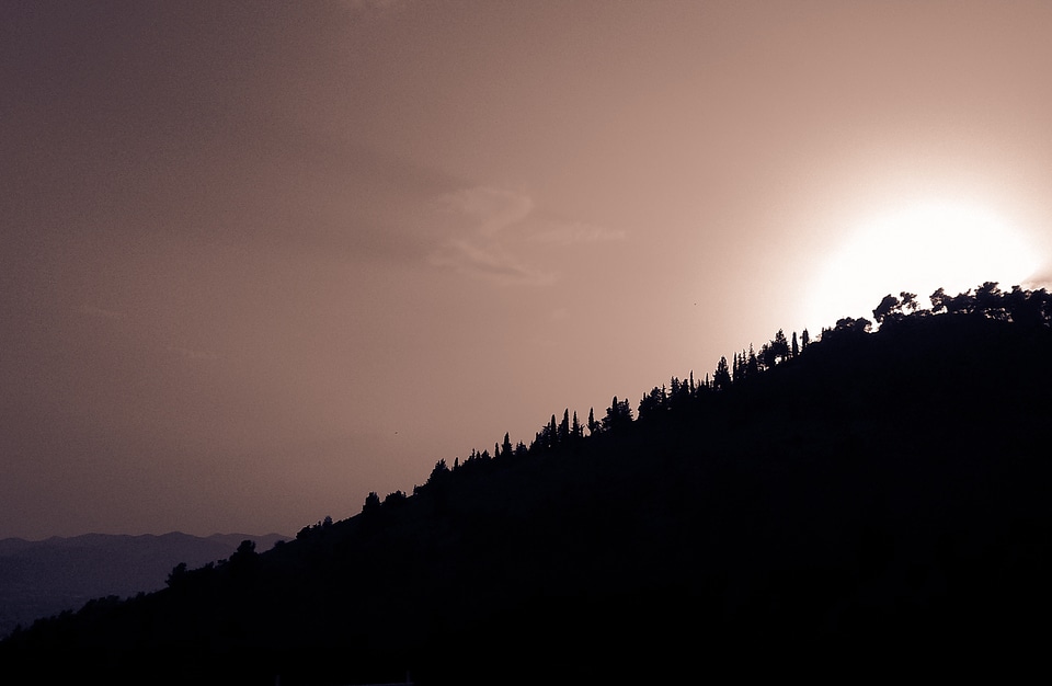 Mountainside Landscape in Greece