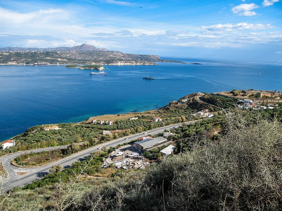 Souda in Crete, Greece landscape