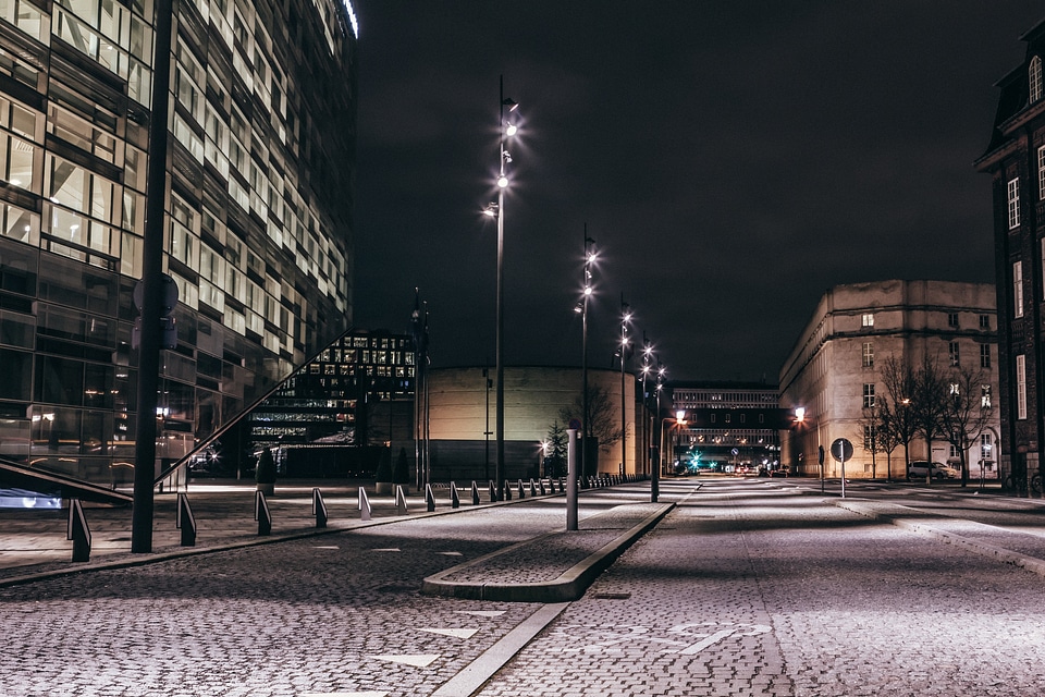 Streets of Copenhagen at Night