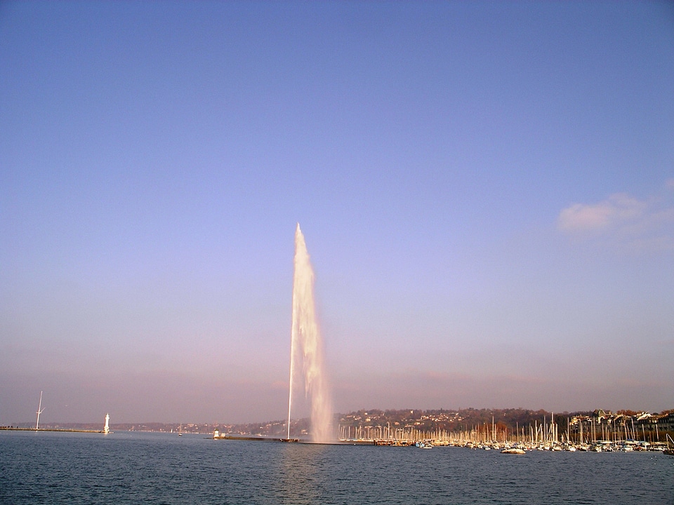 Fountain on Lake Geneva