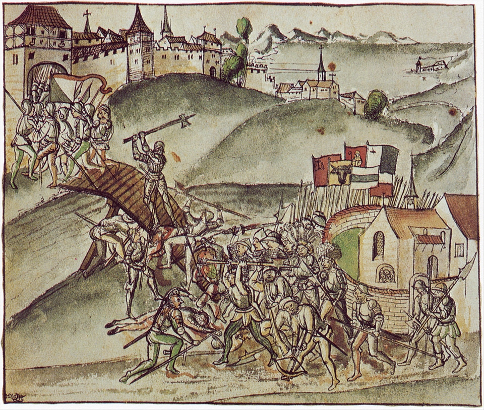 Scene of Old Zurich War