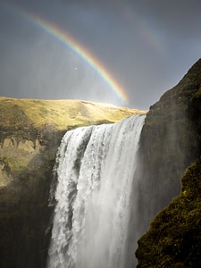 Rainbow over the Waterfall at Skogafoss photo