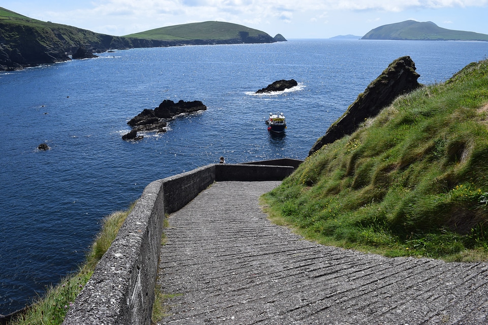 Walkway down to the Sea in Ireland