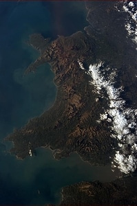Photo of Wales from the International Space Station photo