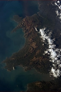 Photo of Wales from the International Space Station