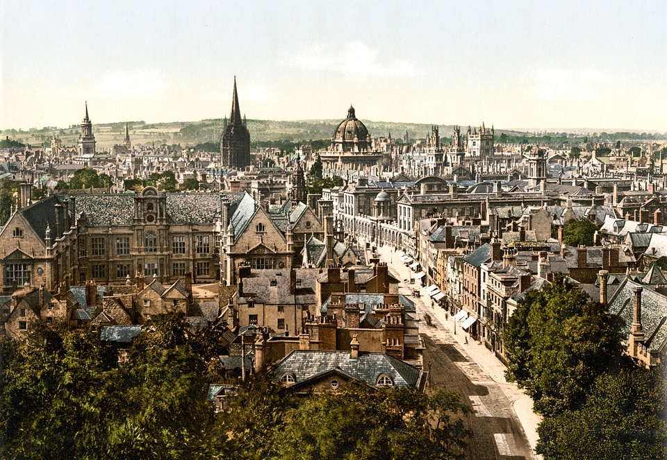General view of Oxford and High street 1890