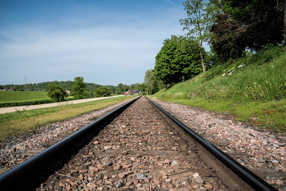 Looking at the railroad