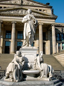 Monument to schiller gendarmenmarkt berlin photo