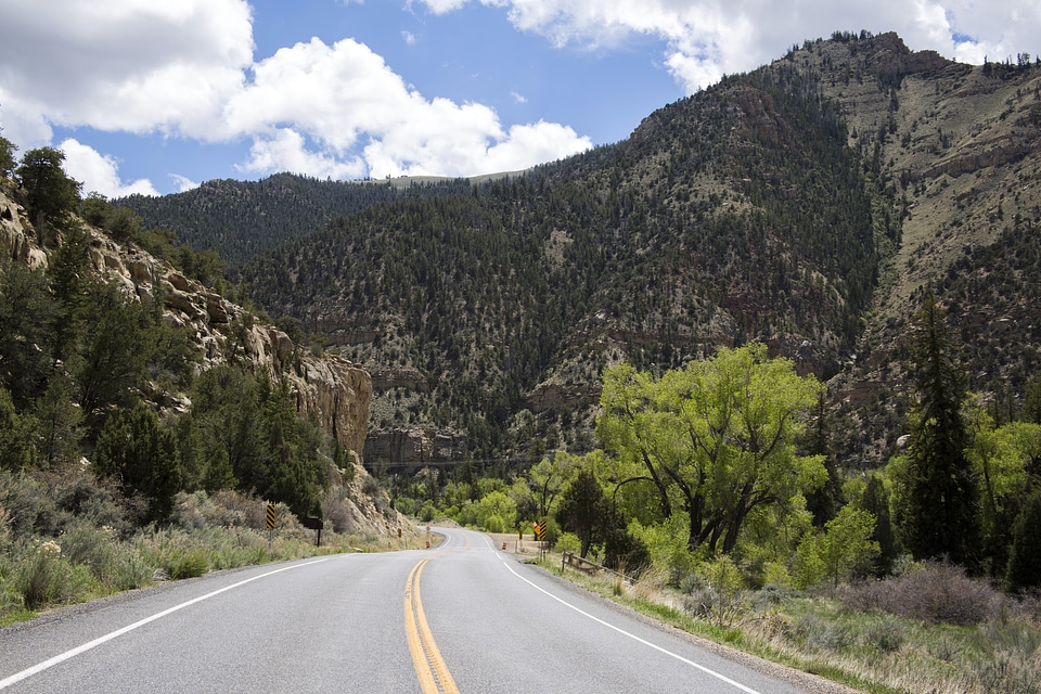 Road into Huntington Canyon