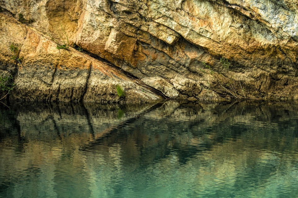 Rocks and Water in Krka National Park, Croatia