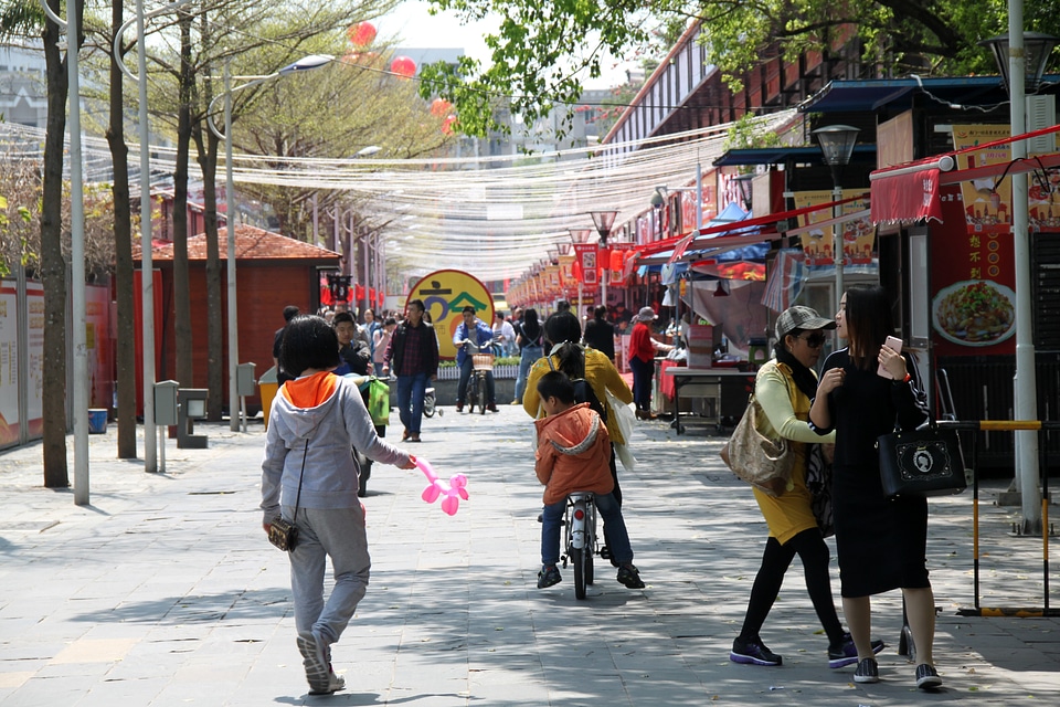 People in the Streets of Shenzen